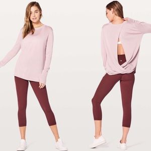 Lululemon Bring It Backbend Sweater Porcelain Pink